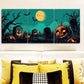 3pcs  Ghost graveyard Art Deco Classic Metal Print Ready to Hang Art