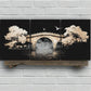 3pcs Charming White Modern Trees Flying Birds Dark Metal Print Ready to Hang Art