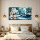 Serene Orchid Spa Scene Wall Art Canvas Office Home Room Framed 120x60cm