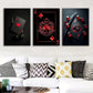 3pcs dice poker art wall painting, Metal Print Ready to Hang Art