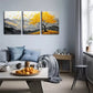 3pcs A Yellow Big Tree on a Mountain Wall Art Set Canvas Framed 40x60cm - High Quality Print 100% Australian Made Wall Canvas Ready to Hang