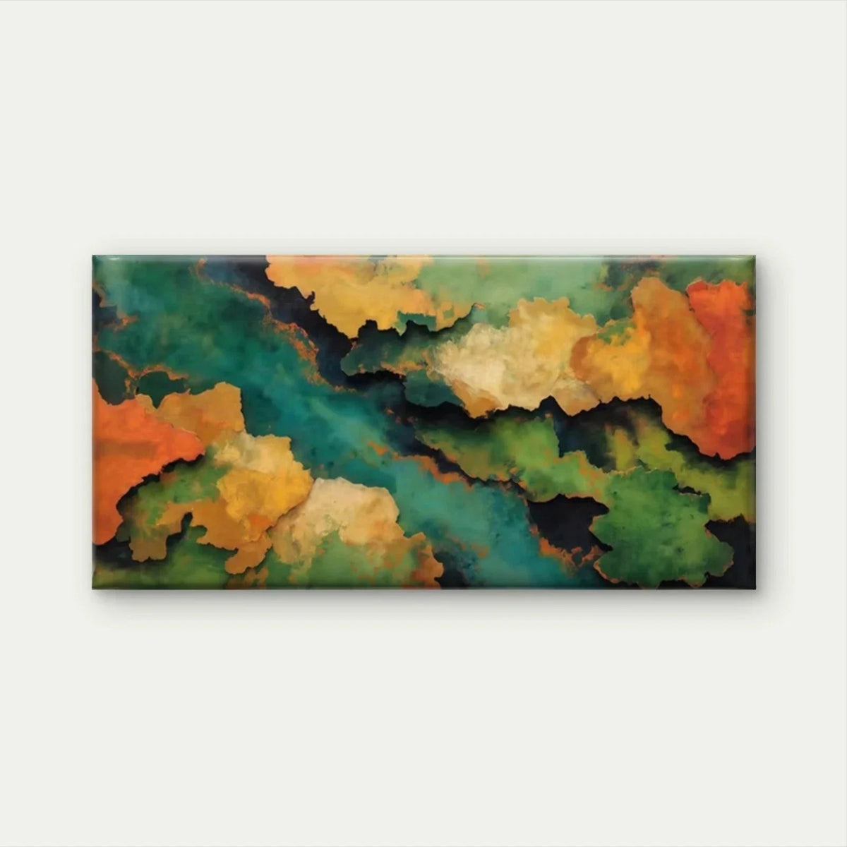 Abstract Colorful Cloud Texture Wall Art Canvas Office Home Room Framed 80x45cm