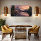 Realistic Mountain Lake Lands Wall Art Canvas Office Home Room Framed 120x60cm