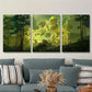 3pcs mysterious and quiet forest illustration Metal Print Ready to Hang Art