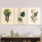 3pcs Modern Abstract Leaf Nature Botanical Wall Art Set Canvas Framed 40x60cm - High Quality Print 100% Australian Made Wall Canvas Ready to Hang
