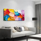 Vibrant Multicolor Interweaving Wall Art Canvas Office Home Room Framed 120x60cm