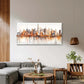 Minimalist NYC Skyline Wall Art Canvas Office Home Room Framed 80x45cm