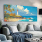 Seaside Lighthouse Ocean wall canvas office home room framed 120x60cm