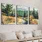 3pcs Vitality of Nature and Forest Scenery Wall Art Set Canvas Framed 40x60cm - High Quality Print 100% Australian Made Wall Canvas Ready to Hang