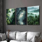 3pcs Natural Tropical Forest Decoration Wall Art Set Canvas Framed 40x60cm - High Quality Print 100% Australian Made Wall Canvas Ready to Hang