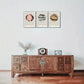 3pcs Highlight Black Line Decorative Poster Metal Print Ready to Hang Art