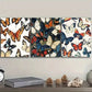 3pcs Vintage illustration of butterflies Metal Print Ready to Hang Art