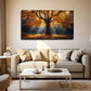 Sunlit Tree Branch Design Wall Art canvas office home room framed 120x60cm