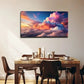 Vibrant Clouds Modern Wall Art Canvas Office Home Room Framed 80x45cm