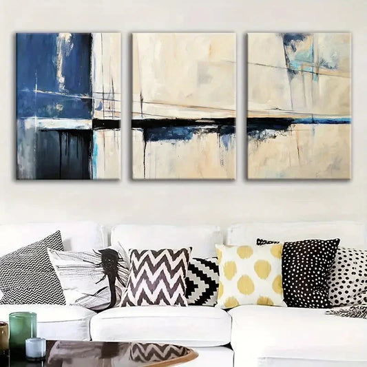 3pcs Abstract poster, Fantasy Metal Print Ready to Hang Art