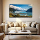 New Zealand'S Glacier Wall Art Canvas Office Home Room Framed 80x45cm