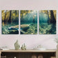 3pcs Manatee The Crystal Clear Waters Metal Print Ready to Hang Art