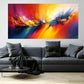 Abstract Expressionist Colorful Wall Art Canvas Office Home Room Framed 120x60cm