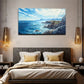 Waves By The Reef Suitable Wall Art Canvas Office Home Room Framed 120x60cm