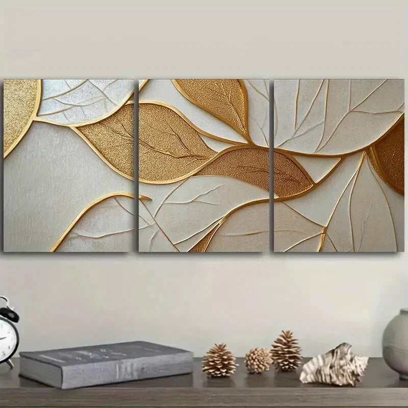 3pcs  Complex geometric pattern  Wall Art Set Canvas Framed 40x60cm - High Quality Print 100% Australian Made Wall Canvas Ready to Hang