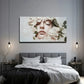 Serene Face With White Flowers Wall Art Canvas Office Home Room Framed 120x60cm