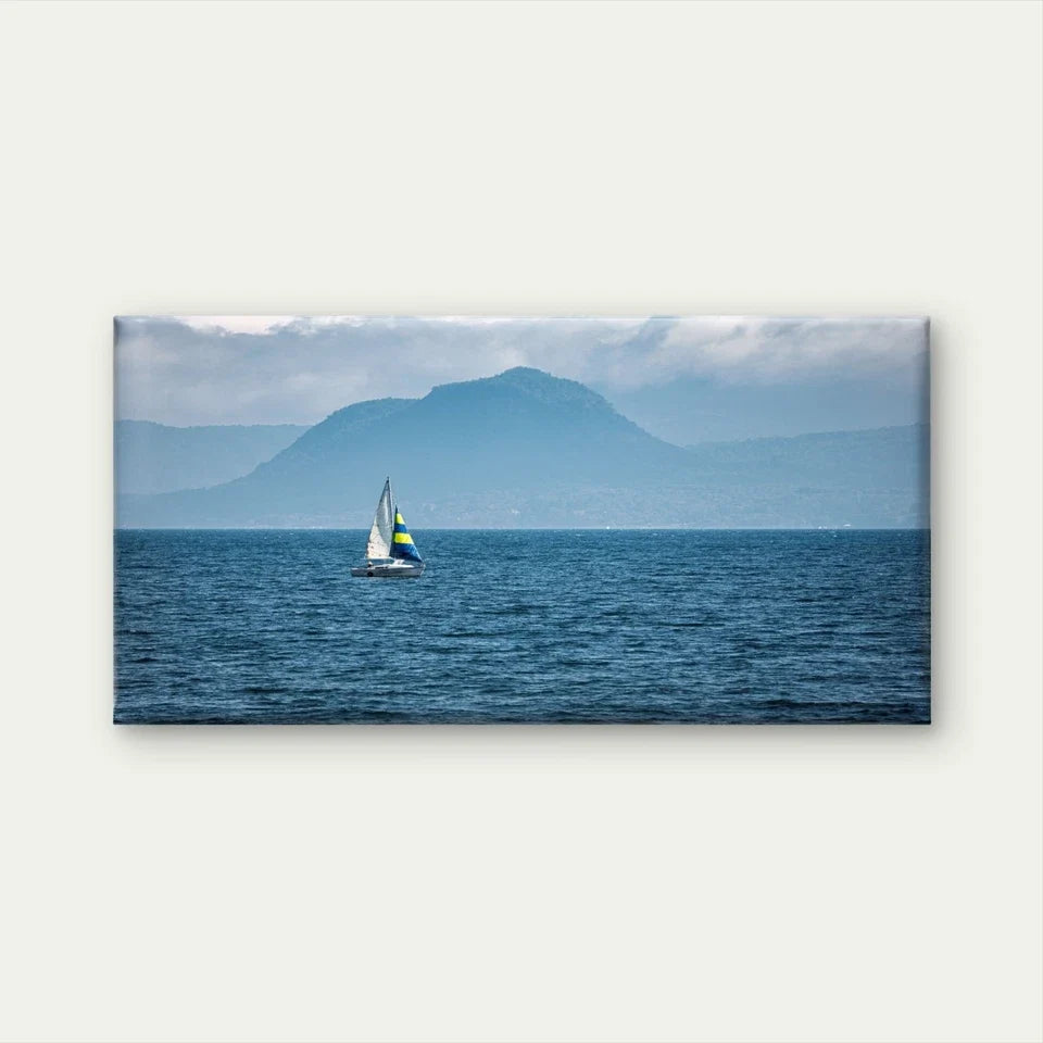 Sailboat Ocean Seascape Wall Art Canvas Office Home Framed 120x60cm