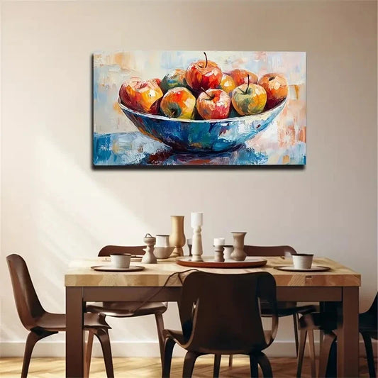 Fruit Apple Decoration Wall Art Canvas Office Home Room Framed 120x60cm