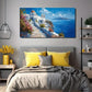 Island Scenery Modern Wall Art Canvas Office Home Room Framed 120x60cm