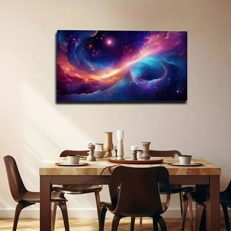 Stunning Cosmic Nebula Wall Art Canvas Office Home Room Framed 120x60cm