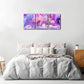 3pcs Modern Abstract Texture Purple Paint Metal Print Ready to Hang Art