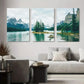 3pcs Scenic Mountain and Lake Nature Landscape Metal Print Ready to Hang Art