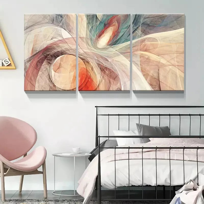 3pcs Color Abstract Canvas Framed 40x60cm - High Quality Print 100% Australian Made Wall Canvas Ready to Hang