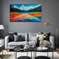 Color Pool Pine Tree Wall Art Canvas Office Home Room Framed 120x60cm