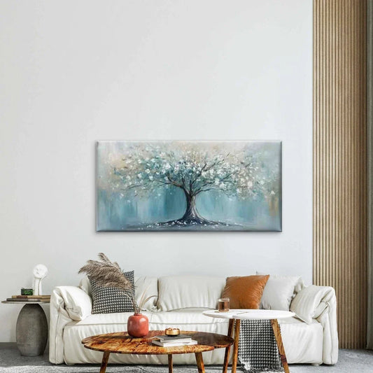 Nature Inspired Landscape Wall Art Canvas Office Home Room Framed 80x45cm