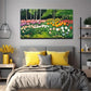 Green Leaf Tulips Suitable Wall Art Canvas Office Home Room Framed 80x45cm
