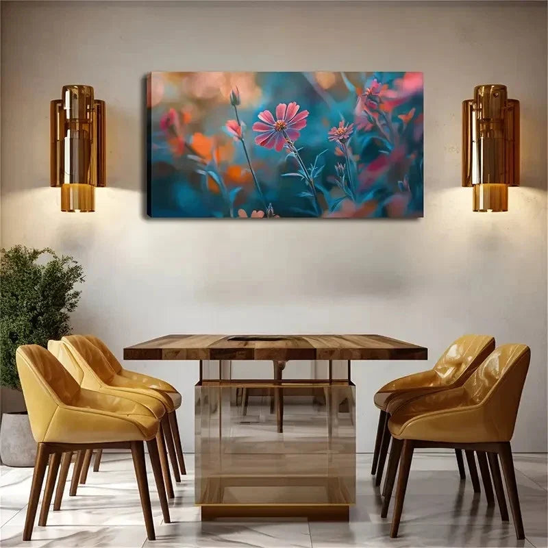 Features Several Brightly Wall Art Canvas Office Home Room Framed 120x60cm