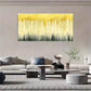 Golden Drips Over Forest Wall Art Canvas Office Home Room Framed 120x60cm