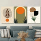 3pcs Boho Style Modern Abstract Green Wall Art Set Canvas Framed 40x60cm - High Quality Print 100% Australian Made Wall Canvas Ready to Hang