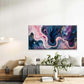 Rainbow Colored Abstract Art Wall Art Canvas Office Home Room Framed 80x45cm
