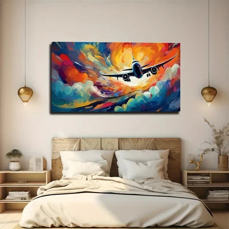 Gorgeous Clouds Modern Air Wall Art Canvas Office Home Room Framed 120x60cm