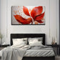 Vibrant Red And Orange Leaves Wall Art Canvas Office Home Room Framed 120x60cm