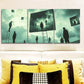 3pcs Surreal film, Art Painting Metal Print Ready to Hang Art