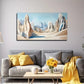 Abstract Desert Landscape Wall Art Canvas Office Home Room Framed 80x45cm