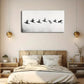 A Flock Birds Flying Formation Wall Art Canvas Office Home Room Framed 120x60cm