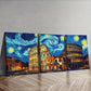 3pcs Starry Night Colosseum Colorful Perfect Wall Art Set Canvas Framed 40x60cm - High Quality Print 100% Australian Made Wall Canvas Ready to Hang