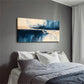Abstract Landscape Warm & Cool Wall Art Canvas Office Home Room Framed 120x60cm