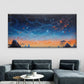 Stars, Planets & Sunset Sky Wall Art Canvas Office Home Room Framed 120x60cm