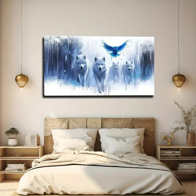 Modern Minimalist Nature Wall Art canvas office home room framed 120x60cm