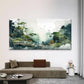 Misty Mountain Forest Wall Art Canvas Office Home Room Framed 120x60cm