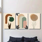 3pcs Colorful Geometric Designs with Minimalist Metal Print Ready to Hang Art